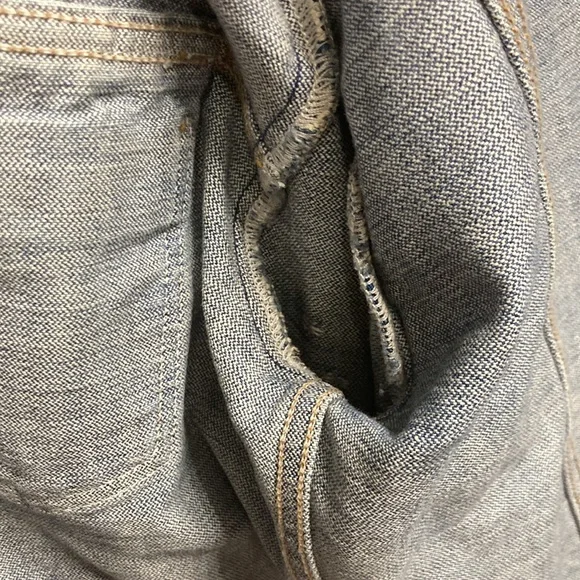 COPY - AllSaints Denim star Jacket Xs euc! Factory distressed!